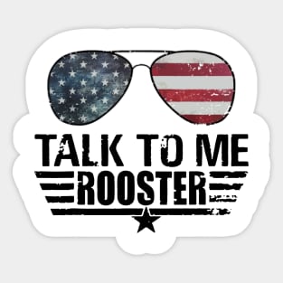 Talk To Me Rooster Sticker
